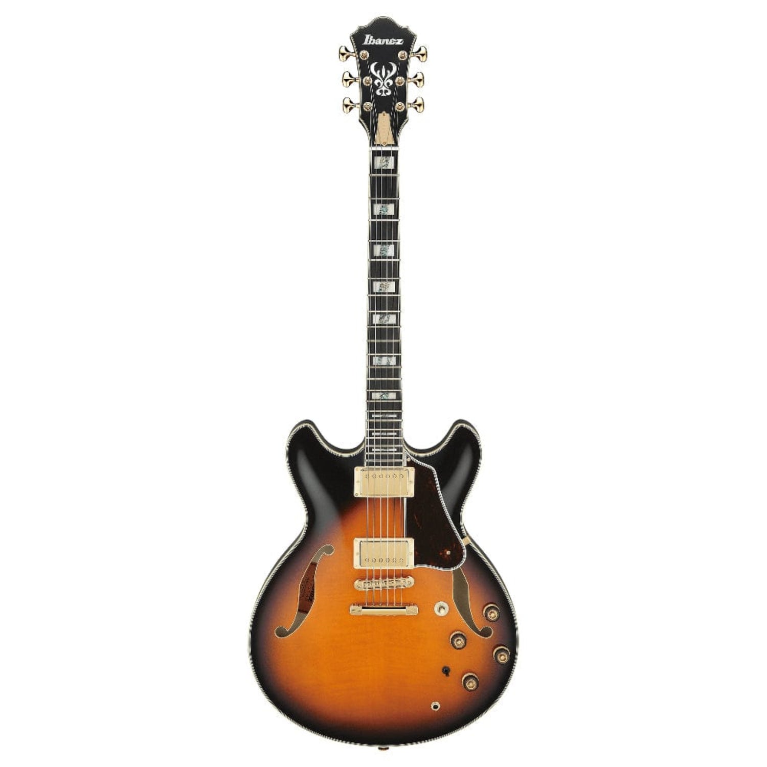 ibanez electric guitars brown sunburst ibanez as artstar series hollow body 6 string electric guitar     #color_brown-sunburst