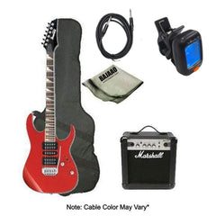 Ibanez Electric Guitars Bundles Candy Apple Ibanez GRG170DX Electric Guitar Deluxe Guitar Bundle