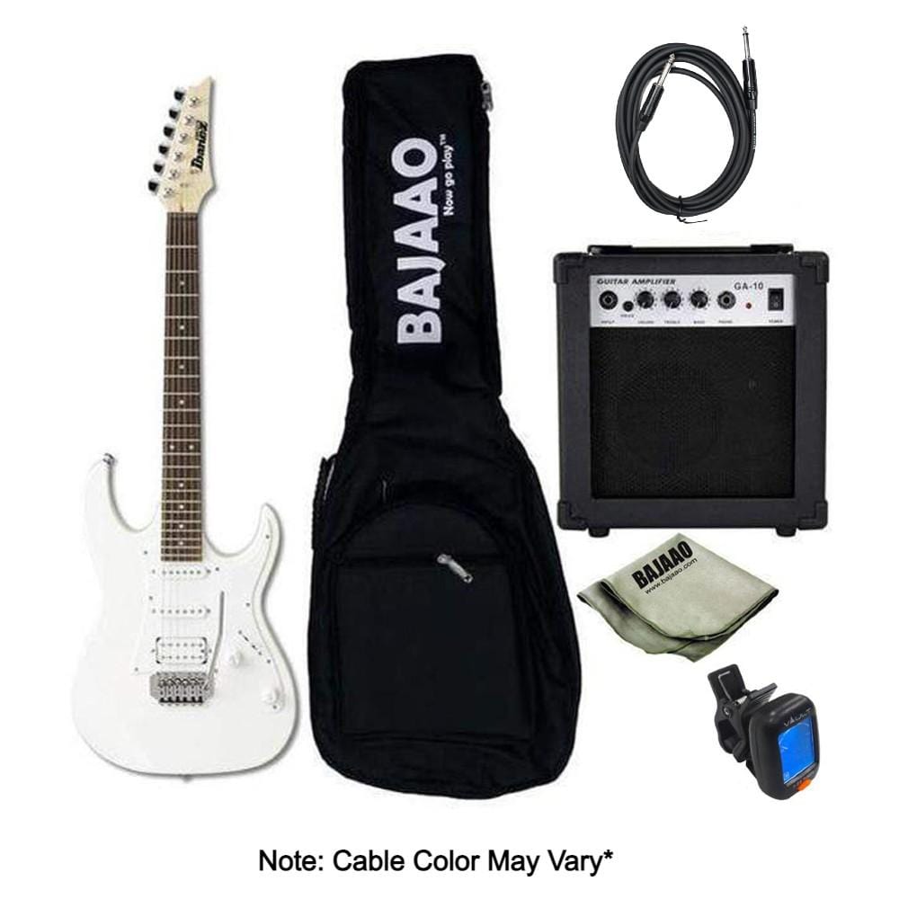 Ibanez Electric Guitars Bundles Pearl White Ibanez GRX40 Standard Electric Guitar Bundle