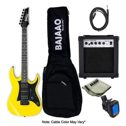 Ibanez Electric Guitars Bundles Yellow Ibanez GRX55B Standard Electric Guitar Bundle
