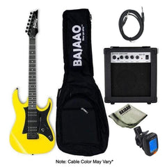 Ibanez Electric Guitars Bundles Yellow Ibanez GRX55B Standard Electric Guitar Bundle