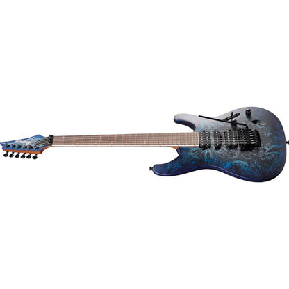 Ibanez Electric Guitars Cosmic Blue Frozen Matte Ibanez S770 S Series 6 String Electric Guitar 