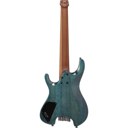 Ibanez Electric Guitars Cosmic Blue Low Gloss Ibanez Q547PB 7 String Headless Electric Guitar