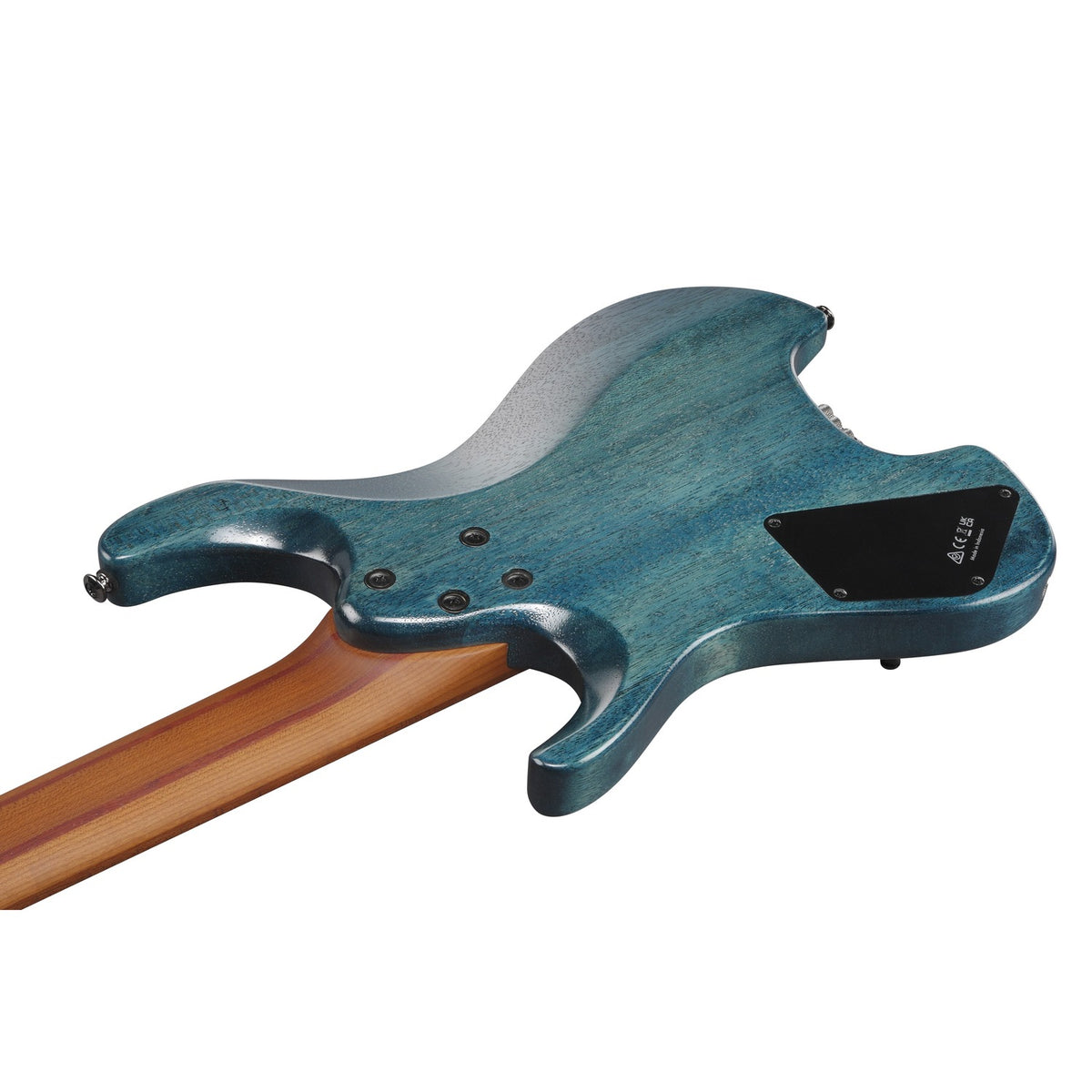 Ibanez Electric Guitars Cosmic Blue Low Gloss Ibanez Q547PB 7 String Headless Electric Guitar