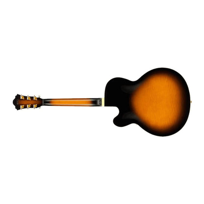 ibanez electric guitars ibanez af200 artist hollow body 6-string electric guitar - brown sunburs