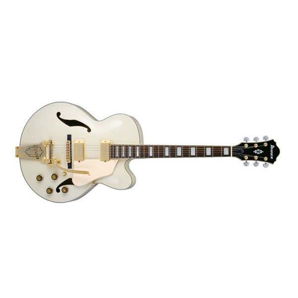 ibanez electric guitars ibanez af75tdg artcore hollowbody electric guitar - ivory