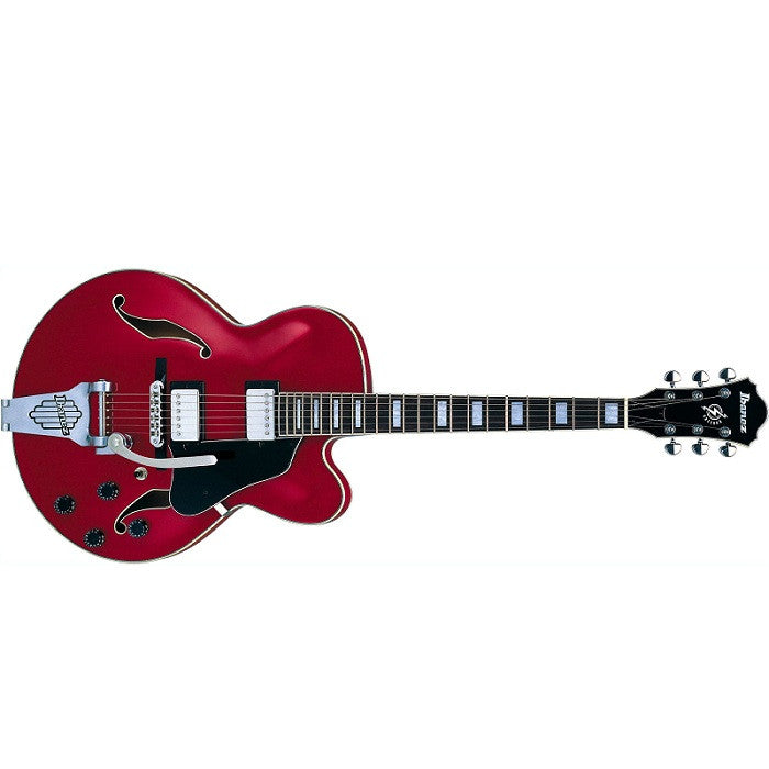 ibanez electric guitars ibanez afs75t electric guitar - transparent red sunburst