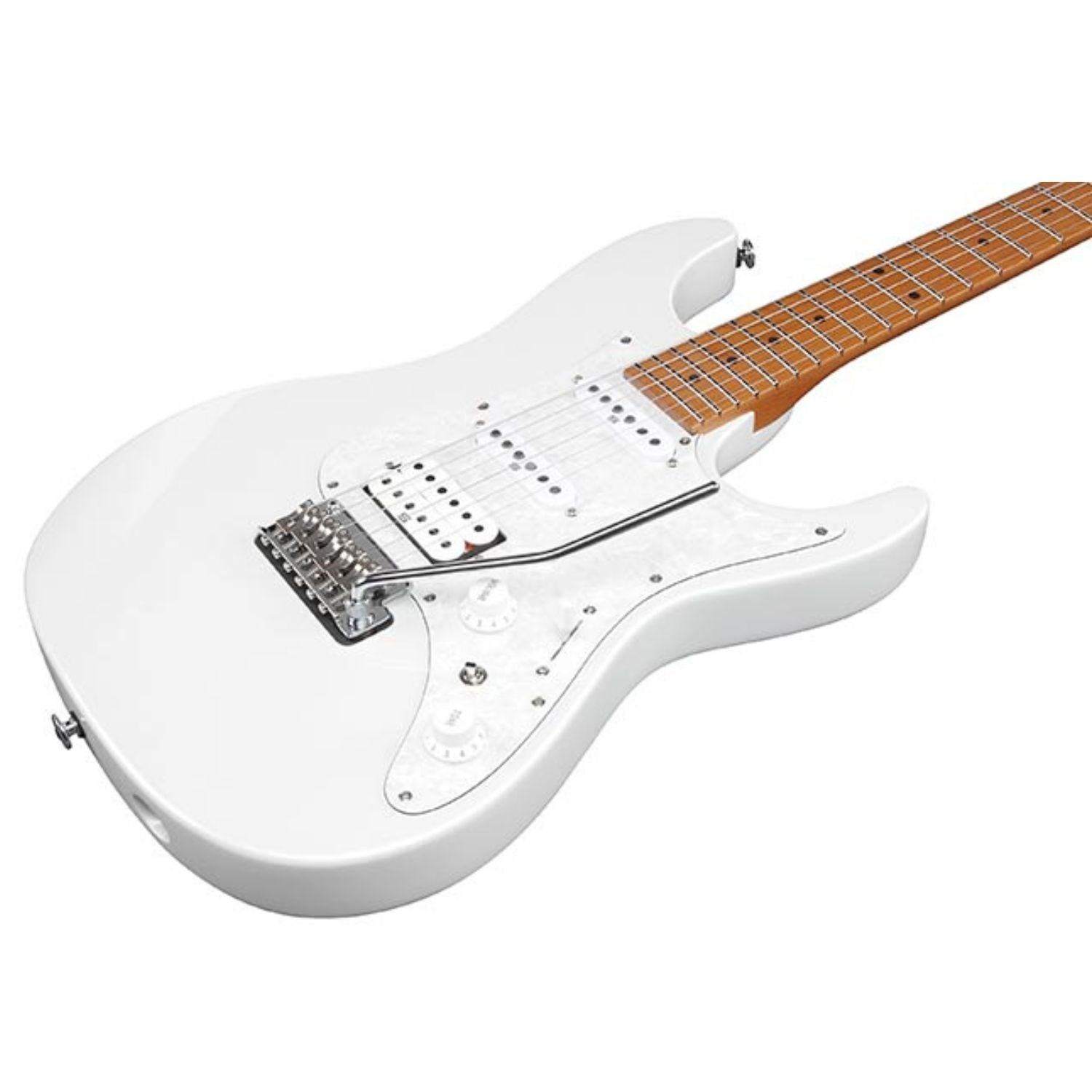 Ibanez Electric Guitars Ibanez AZ2204 Prestige 6 String Electric Guitar with Case #color_pearl-white