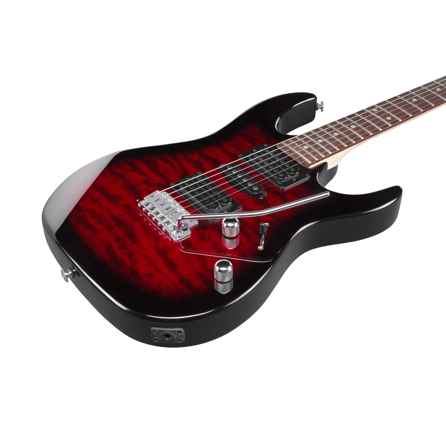 Ibanez Electric Guitars Ibanez GRX70QA RG Gio Series 6-String Electric Guitar #color_transparent-red-burst