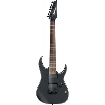 Ibanez Electric Guitars Ibanez RG Series Iron Label RGIR37BFE 7-String Electric Guitar - Black Flat