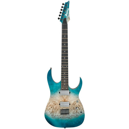ibanez electric guitars ibanez rg1121pb rg premium 6-string electric guitar with bag - caribbean islet flat