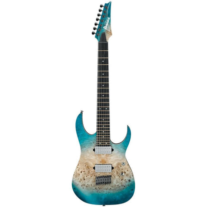 ibanez electric guitars ibanez rg1127pbfx rg premium 7-string electric guitar with bag - caribbean islet flat