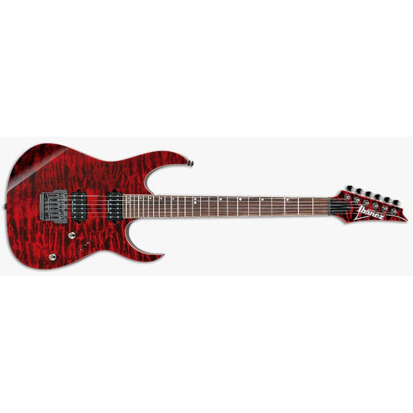ibanez electric guitars ibanez rg921qm premium electric guitar - red desert