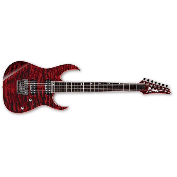 ibanez electric guitars ibanez rg927fxqm electric guitar - red desert