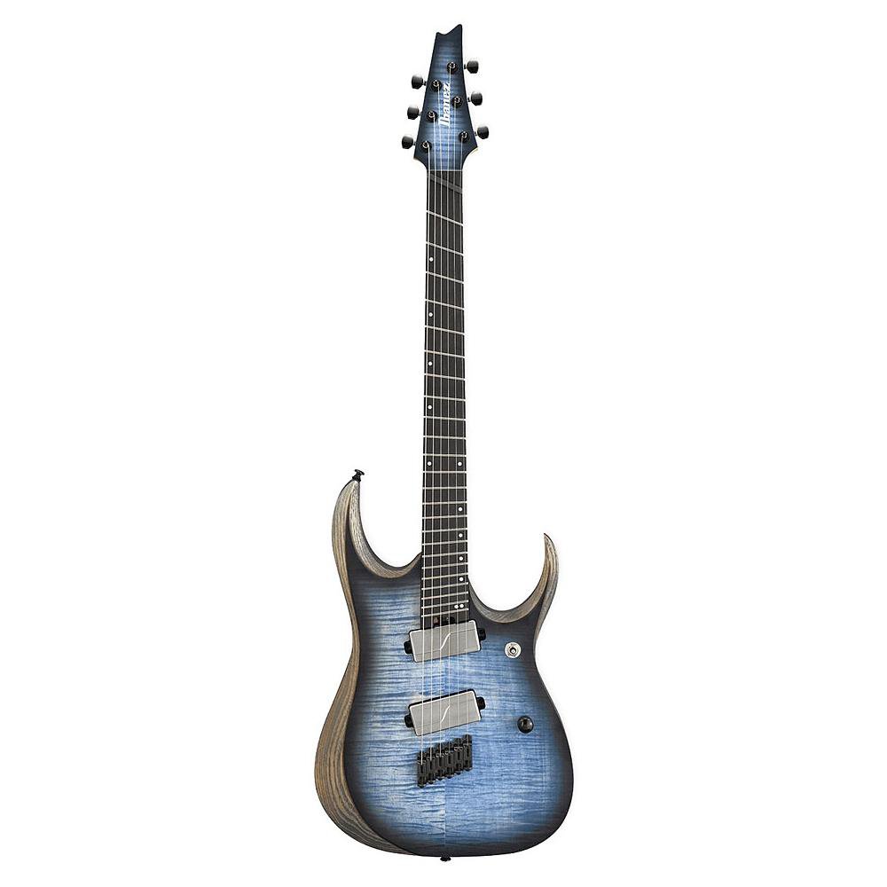 ibanez electric guitars ibanez rgdim6fm 6-string electric guitar - ebony fretboard - celurean blue burst flat