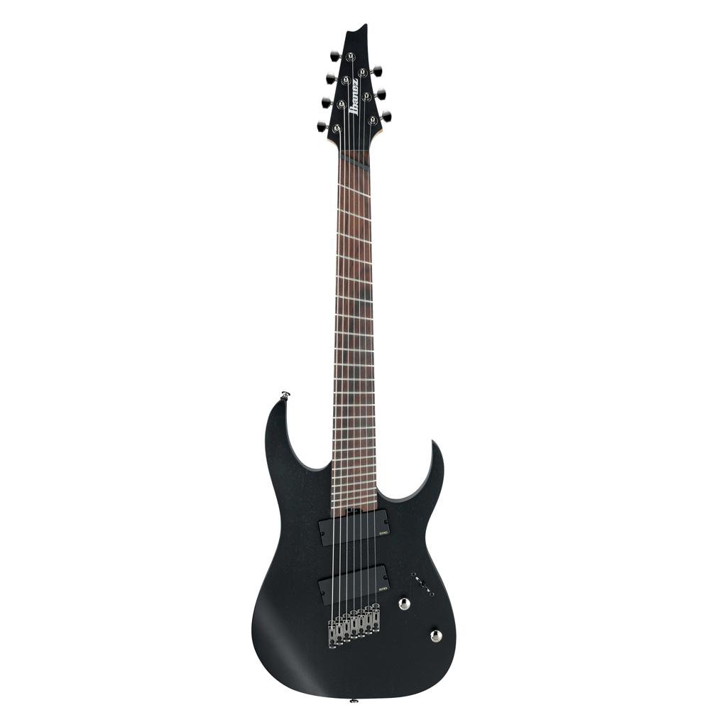 ibanez electric guitars ibanez rgim7mh 7-string electric guitar - jatoba fretboard - weathered black