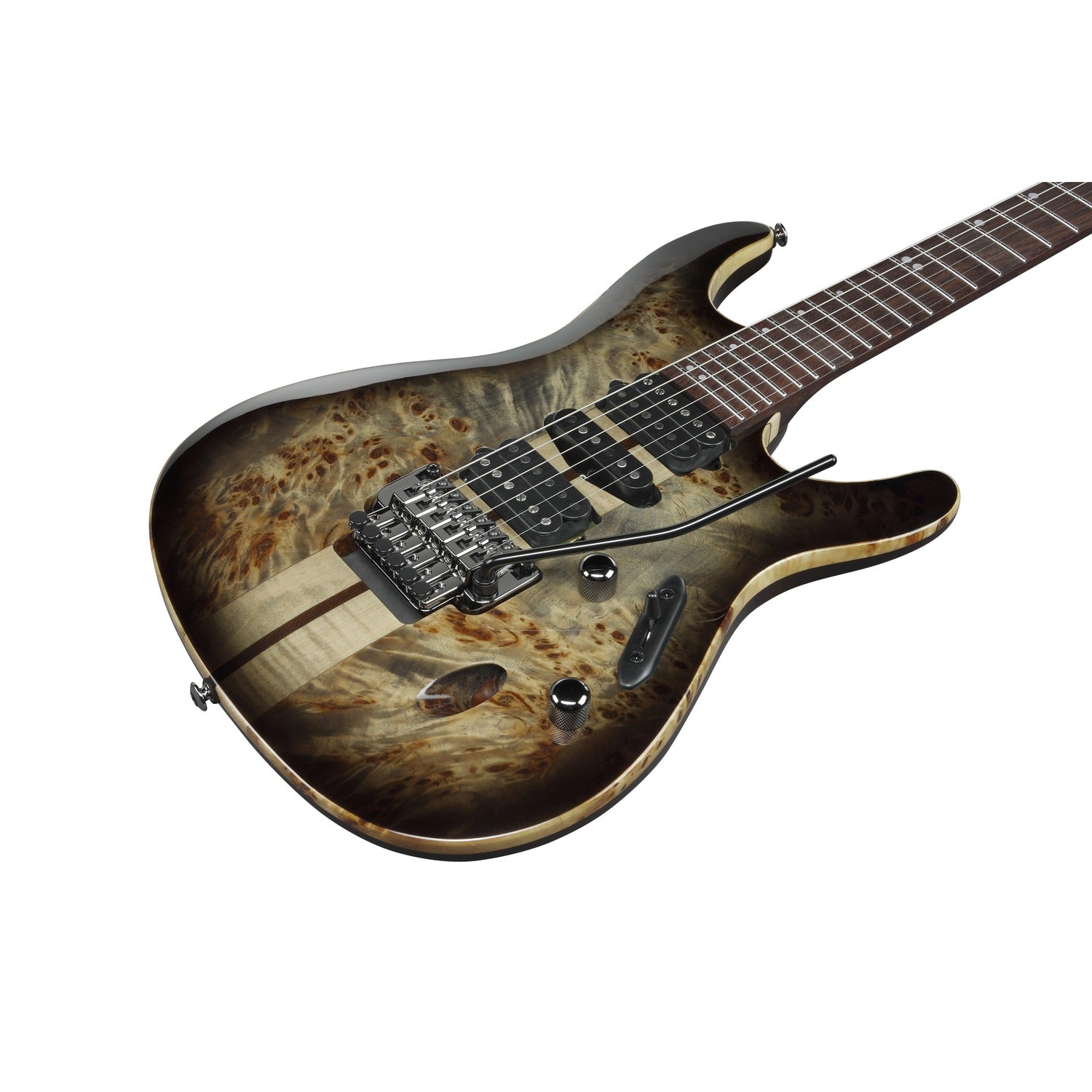 Ibanez Electric Guitars Ibanez S1070PBZ Premium 6-String Electric Guitar - Panga Panga Fretboard - Cerulean Blue Burst