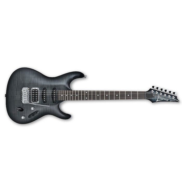 ibanez electric guitars ibanez sa160fm electric guitar - transparent grey burst