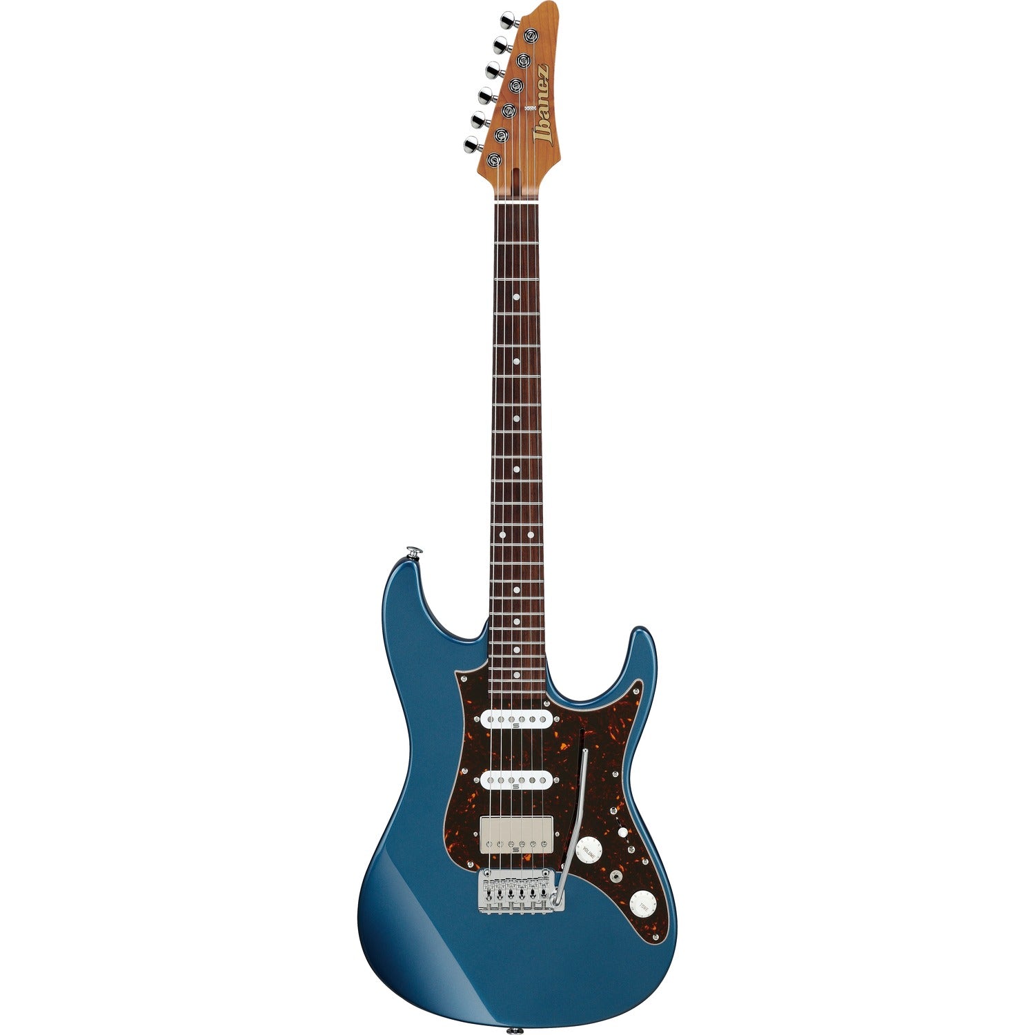 Ibanez Electric Guitars Prussian Blue Metallic Ibanez AZ2204N AZ Prestige Series 6 String Electric Guitar with Case