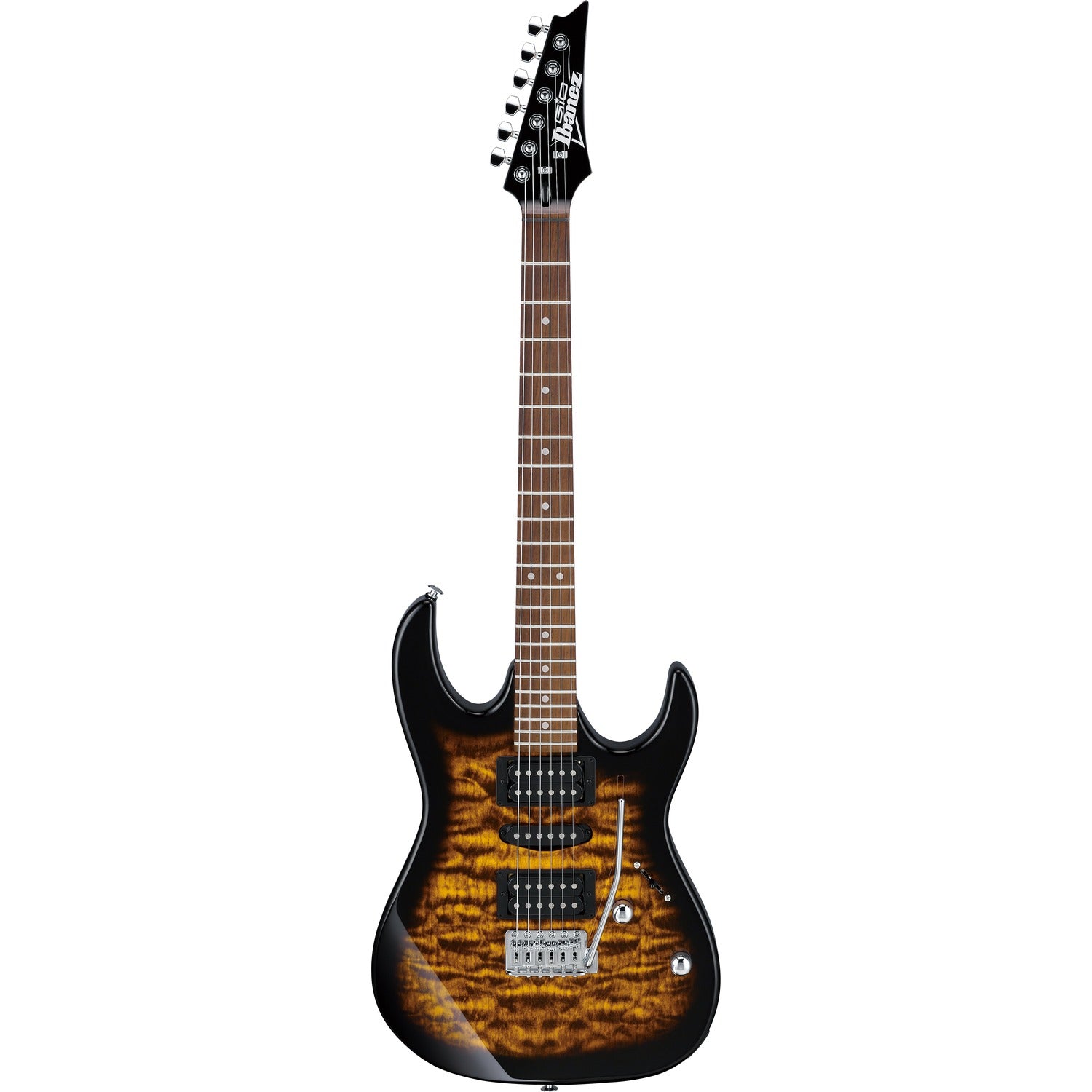 Ibanez Electric Guitars Sunburst Ibanez GRX70QA RG Gio Series 6-String Electric Guitar #color_sunburst