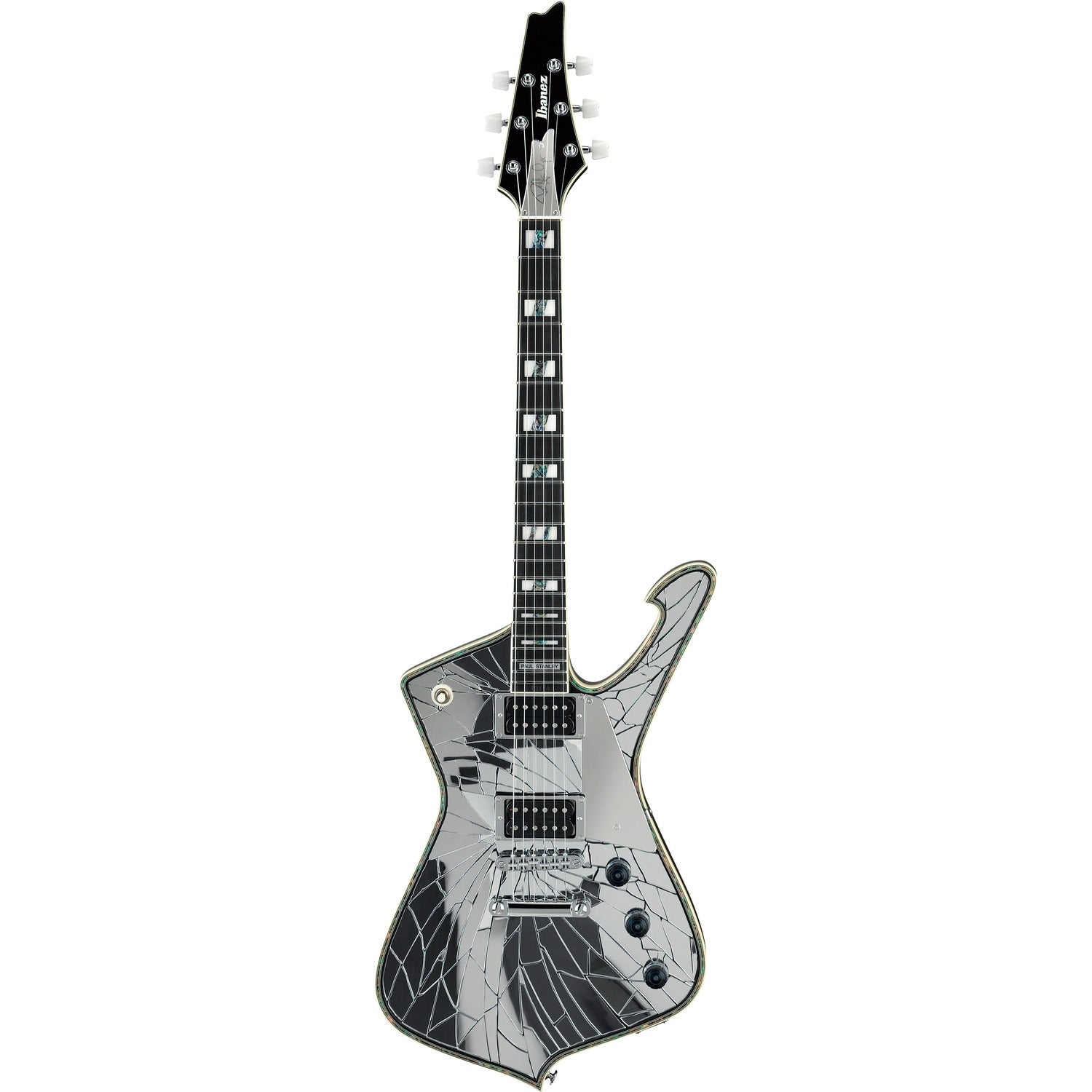 Ibanez Electric Guitars The Cracked Mirror Ibanez PS1CM Paul Stanley Signature The Cracked Mirror 6 String Electric Guitar
