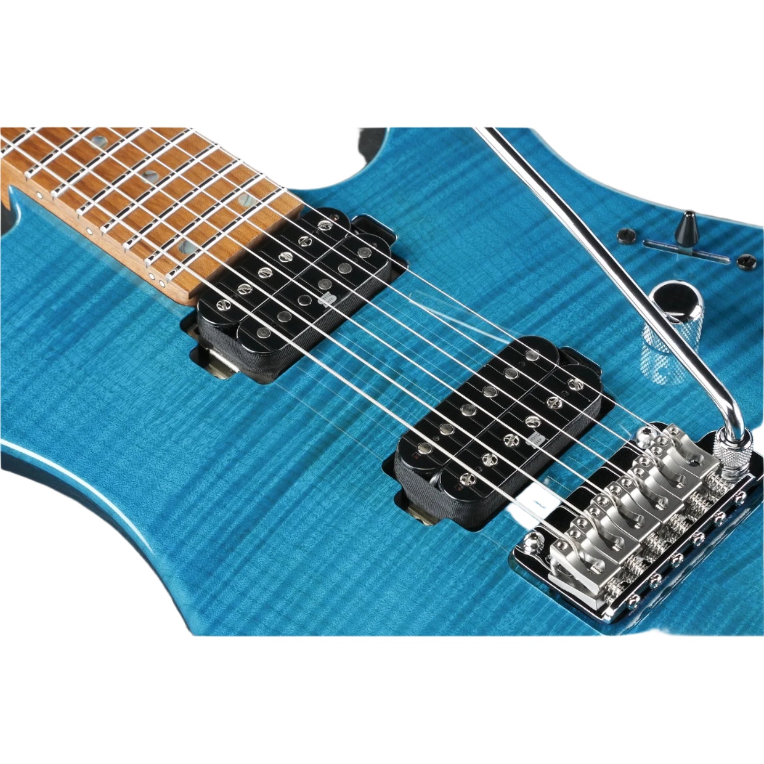 Ibanez Electric Guitars Transparent Aqua Blue Ibanez MM1 Martin Miller Signature 6 String Electric Guitar