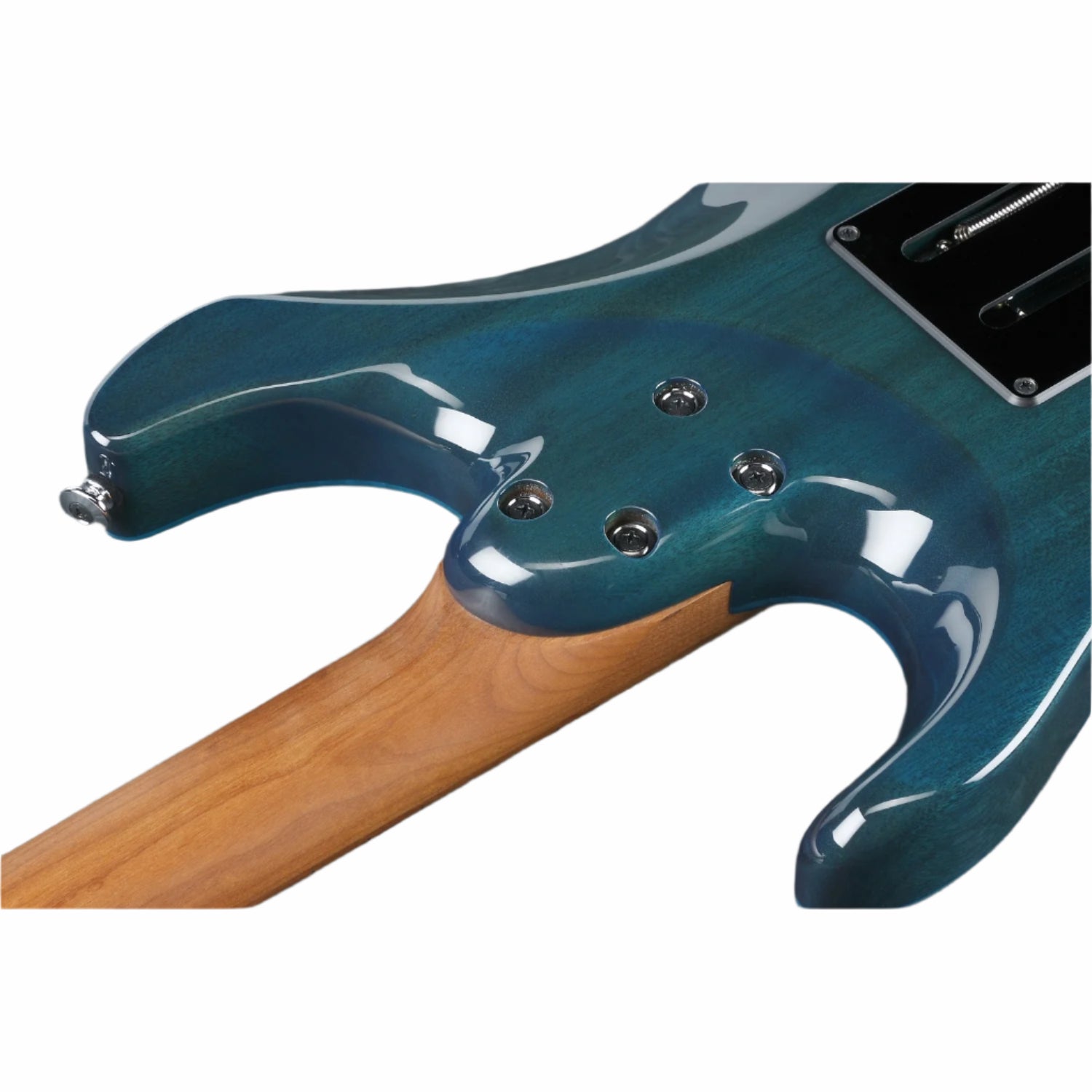 Ibanez Electric Guitars Transparent Aqua Blue Ibanez MM1 Martin Miller Signature 6 String Electric Guitar