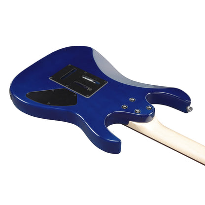 Ibanez Electric Guitars Transparent Blue Burst Ibanez GRX70QAL RG Gio Series Left Handed Electric Guitar