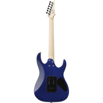 Ibanez Electric Guitars Transparent Blue Burst Ibanez GRX70QAL RG Gio Series Left Handed Electric Guitar