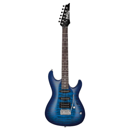 ibanez electric guitars transparent blue burst ibanez gsa60qa sa gio series 6 string electric guitar   
