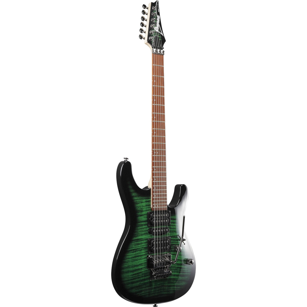 Ibanez Electric Guitars Transparent Emerald Burst Ibanez KIKOSP3 KIKO Series 6 String Electric Guitar - Transparent Emerald Burst