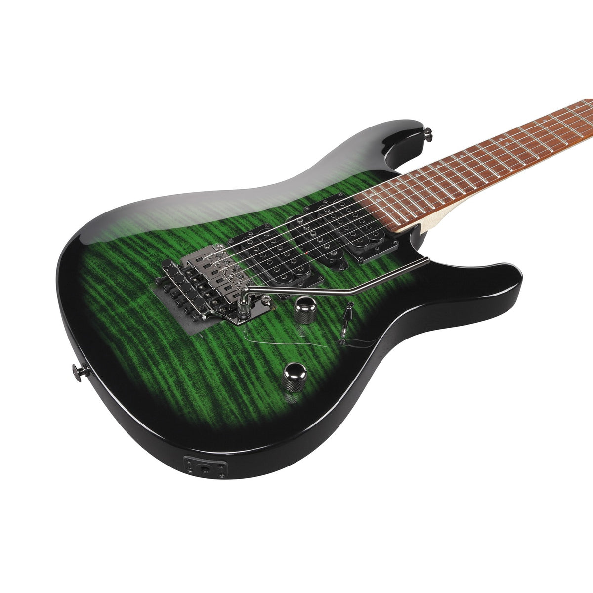 Ibanez Electric Guitars Transparent Emerald Burst Ibanez KIKOSP3 KIKO Series 6 String Electric Guitar - Transparent Emerald Burst