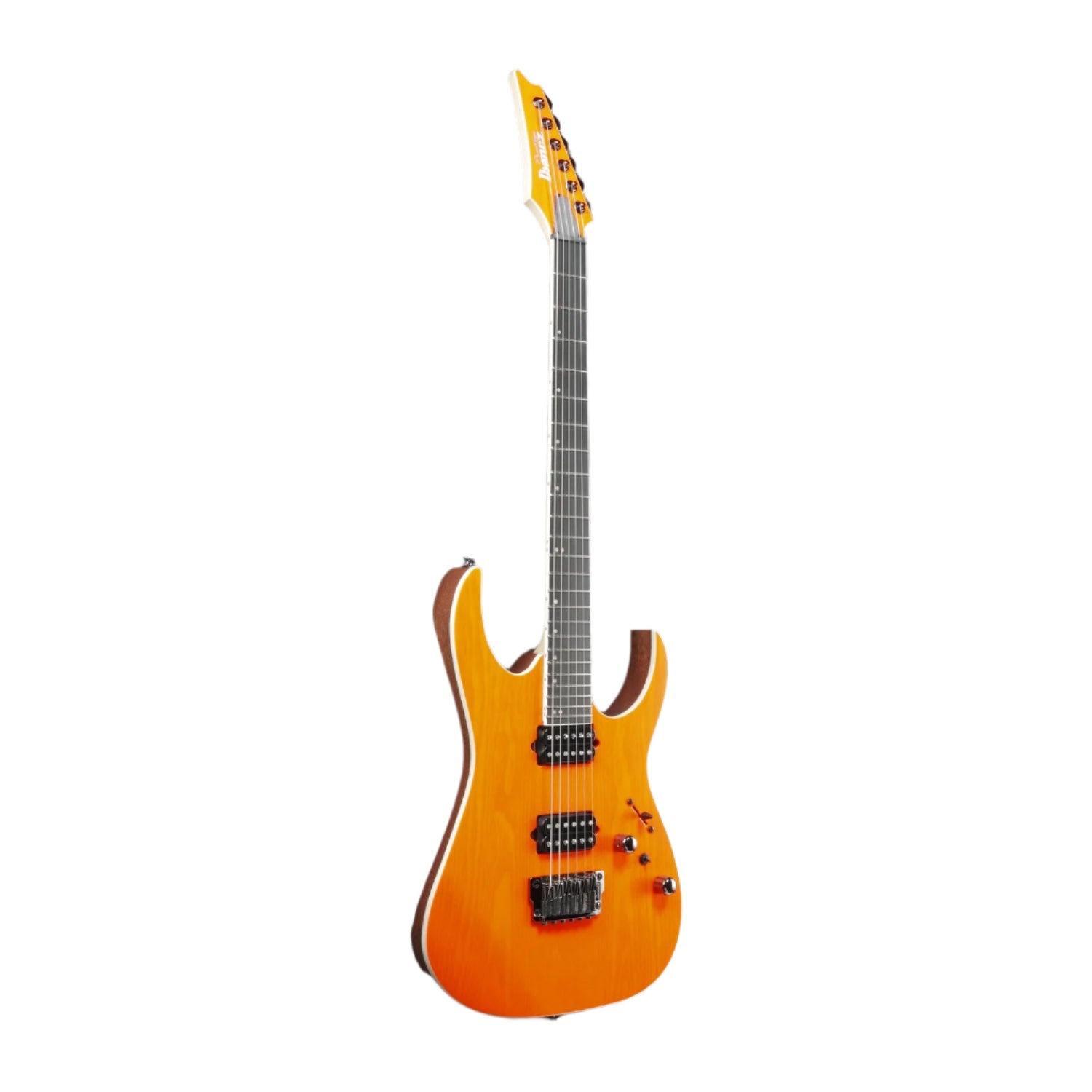 Ibanez Electric Guitars Transparent Fluorescent Orange Ibanez RG Prestige Series RGR5221 Electric Guitar With Case