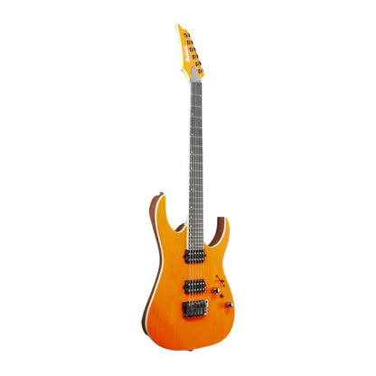 Ibanez Electric Guitars Transparent Fluorescent Orange Ibanez RG Prestige Series RGR5221 Electric Guitar With Case