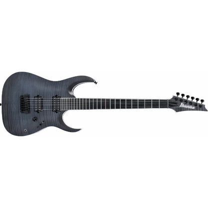 ibanez electric guitars transparent gray flat ibanez rgaix6fm iron label electric guitar   