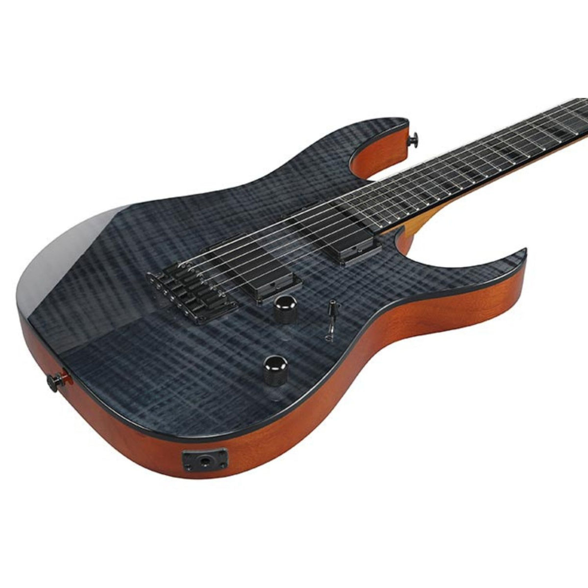 Ibanez Electric Guitars Transparent Indigo Black Ibanez GRGR221FA RG Series 6 String Electric Guitar