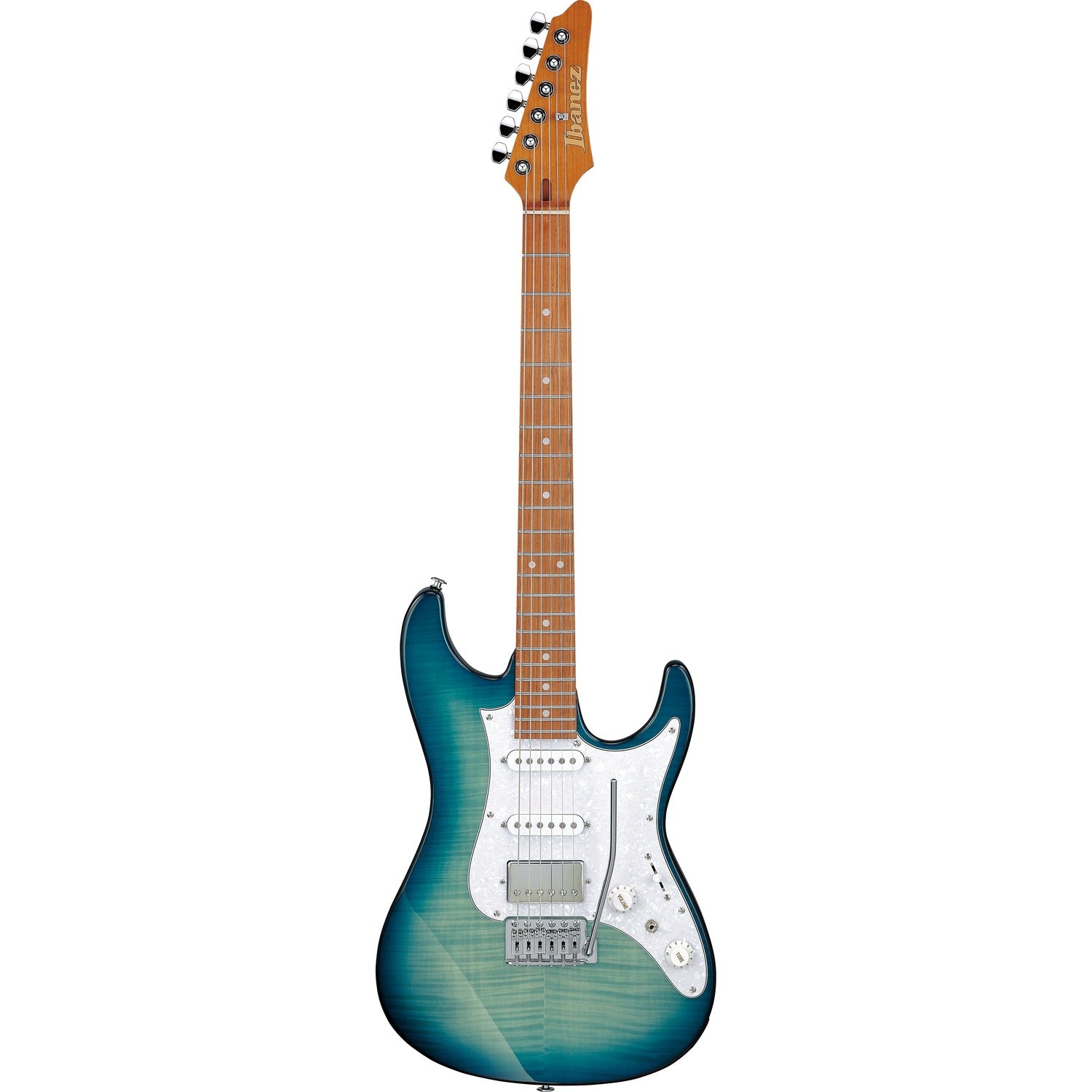 Ibanez Electric Guitars Transparent Turquoise Burst Ibanez AZ22S1F AZ Series 6 String Electric Guitar#color_transparent-turquoise-burst