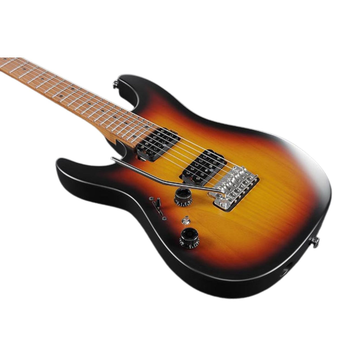 Ibanez Electric Guitars Tri Fade Burst Flat Ibanez AZ2402L Prestig AZ Series 6 String Electric Guitar - Left Handed