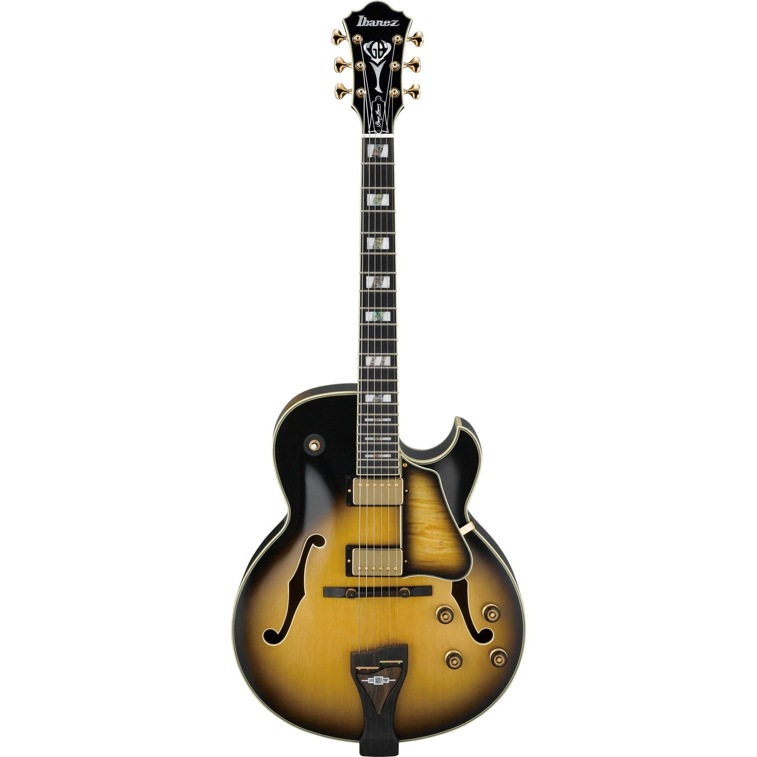 Ibanez Electric Guitars Vintage Yellow Sunburst Ibanez LGB300 George Benson Signature Hollow Body 6 String Electric Guitar