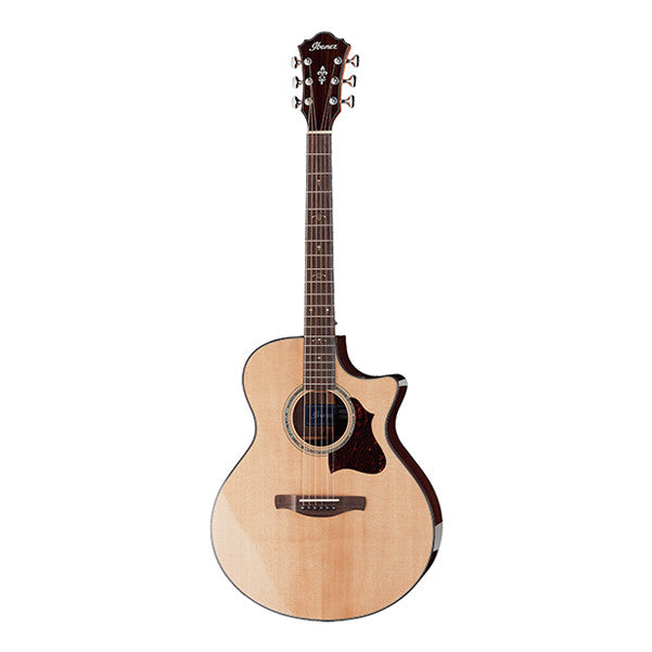 ibanez electro acoustic guitars ibanez ae900 prestige cutaway electro acoustic guitar - natural high polish