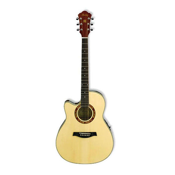 ibanez electro acoustic guitars ibanez aef18lent lefty natural acoustic-electric guitar with cutaway