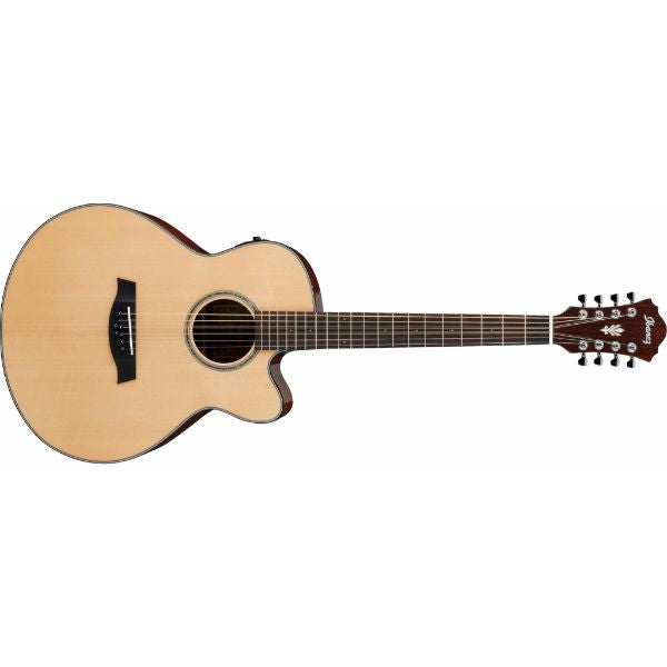 ibanez electro acoustic guitars ibanez ael108md 8-string acoustic electric guitar