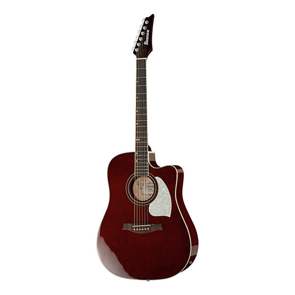ibanez electro acoustic guitars ibanez le300-dbb cutaway electro acoustic guitar - red