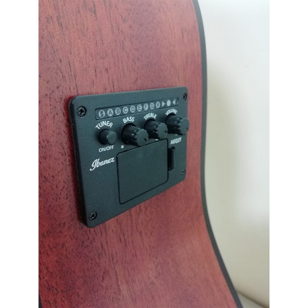 ibanez electro acoustic guitars ibanez pf10ce pf performance series electro acoustic guitar - open pore natural - open box b stock #barcode_