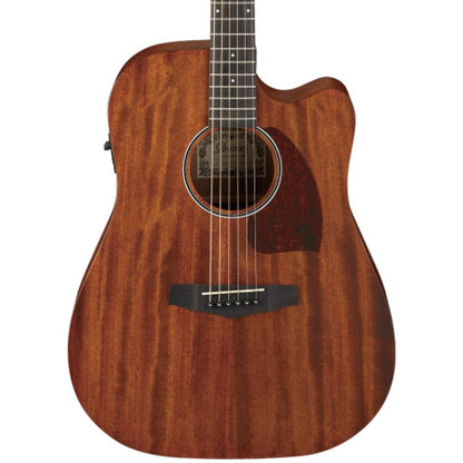 ibanez electro acoustic guitars ibanez pf12mhce pf performance series dreadnought cutaway electro acoustic guitar - open pore natural