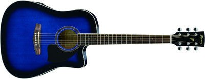 ibanez electro acoustic guitars ibanez pf15 cutaway dreadnought electro acoustic guitar