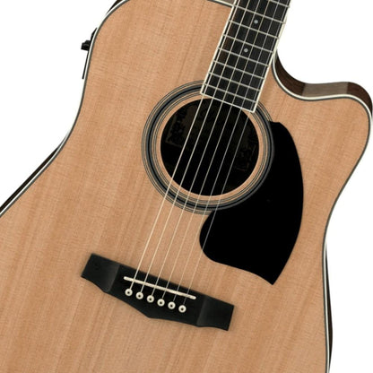ibanez electro acoustic guitars ibanez pf15ecent pf performance series performance dreadnought electro acoustic guitar - open box