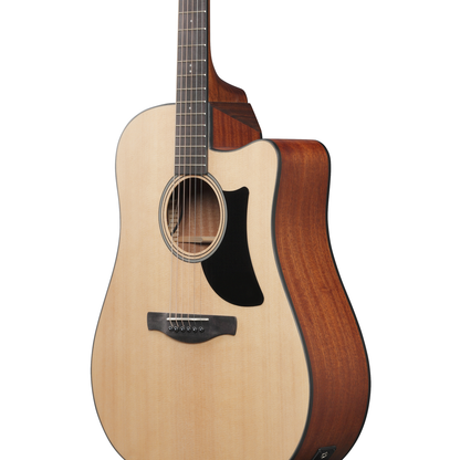 Ibanez Electro Acoustic Guitars Natural Low Gloss Ibanez AAD50CE Advanced Acoustic Series Electro Acoustic Guitar