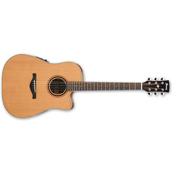 Ibanez Electro Acoustic Guitars Natural Low Gloss Ibanez AW250ECE Acoustic Guitar
