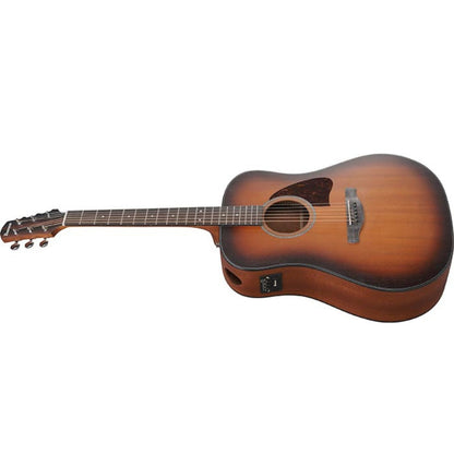 Ibanez Electro Acoustic Guitars Open Pore Mahogany Sunburst Ibanez AAD54E 6 String Electro Acoustic Guitar